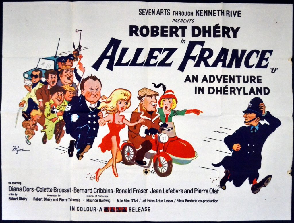 Fanion Vintage Allez France - 10x13 Cm - Rare - équipe De France