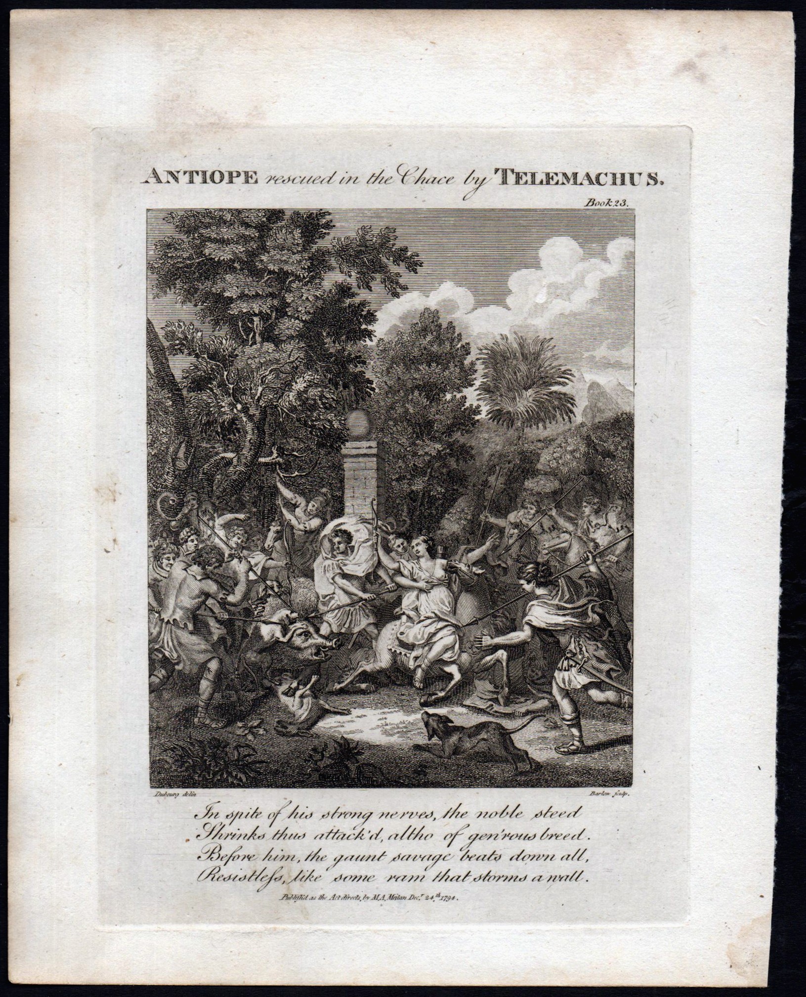 ANTIOPE RESCUED IN THE CHACE BY TELEMACHUS - Image 2