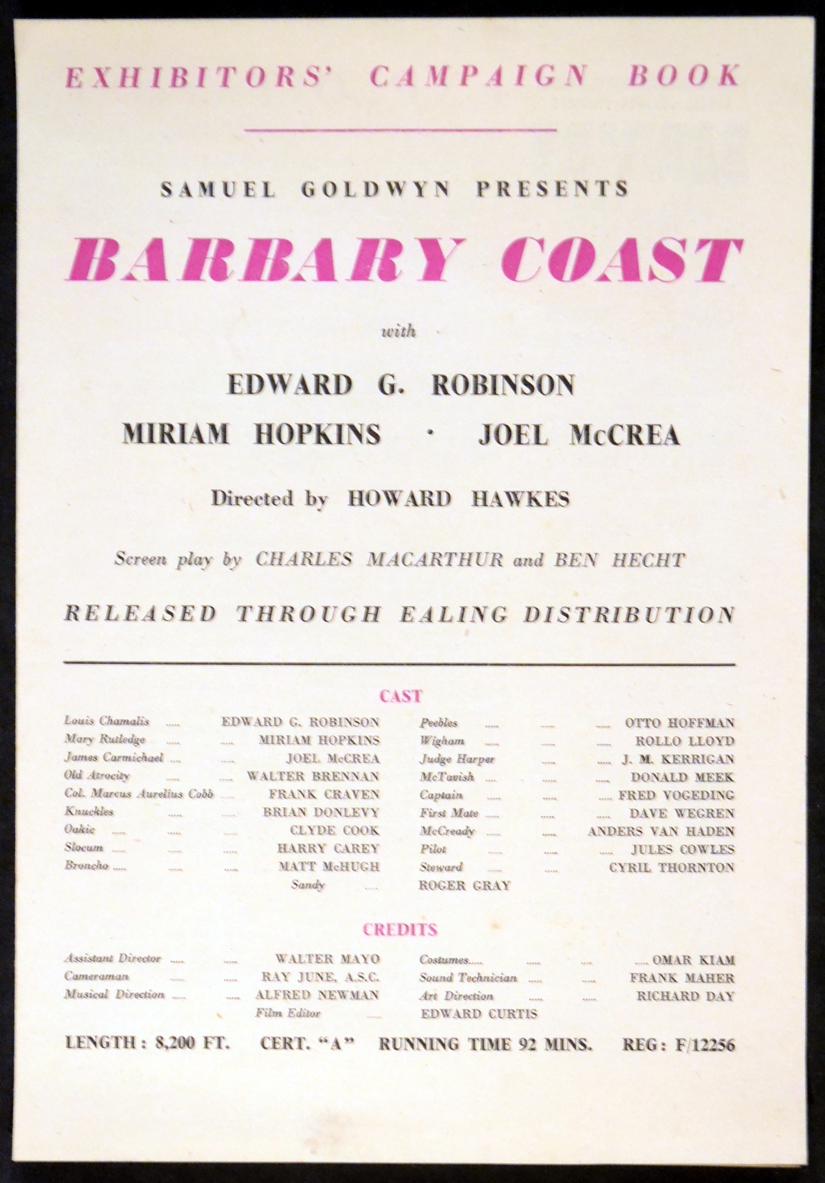 BARBARY COAST