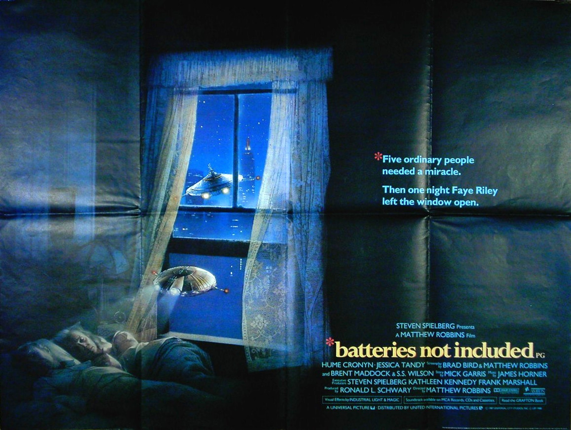 BATTERIES NOT INCLUDED | British 30 inch x 40 inch Quad Film Poster