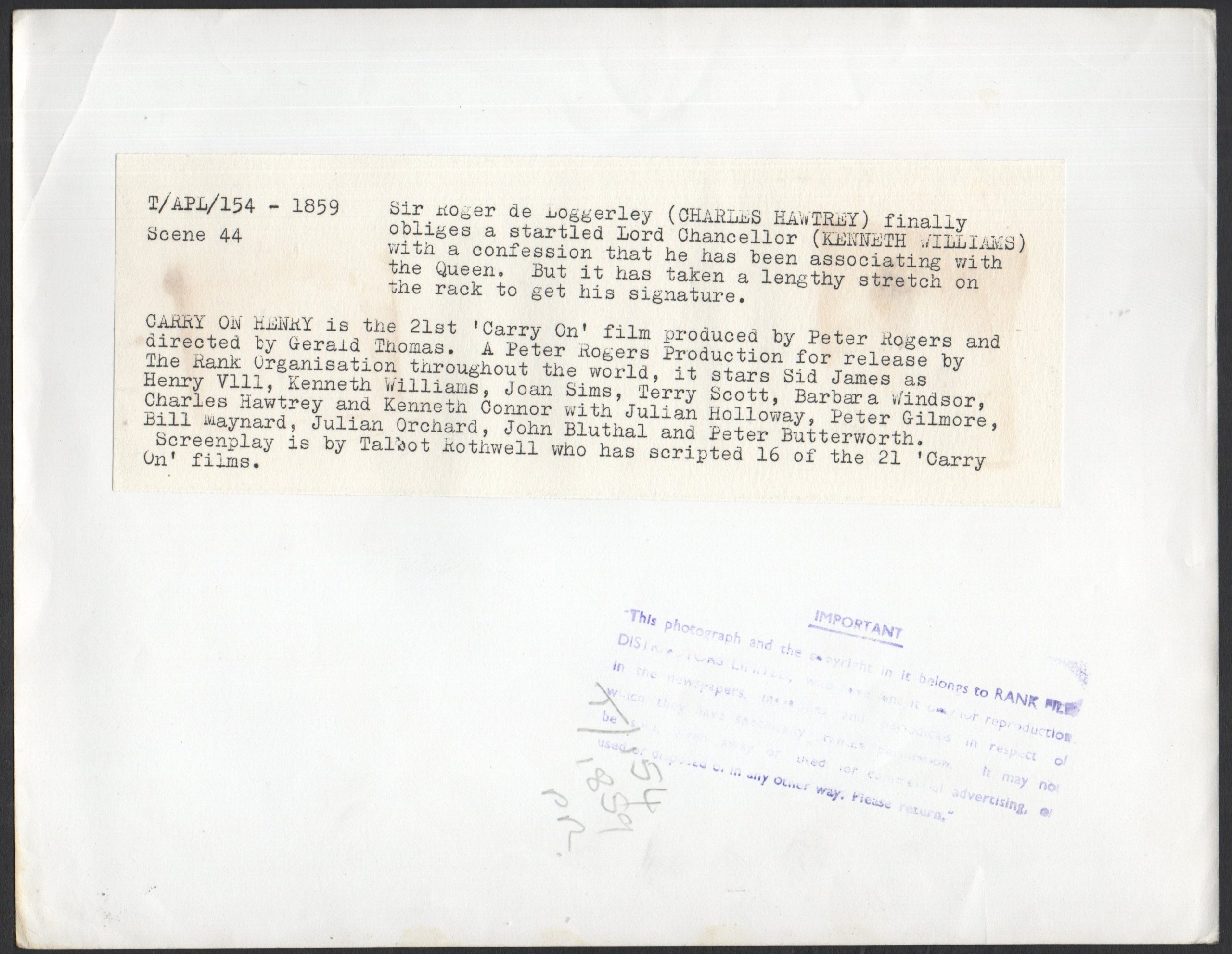 CARRY ON HENRY - Image 2