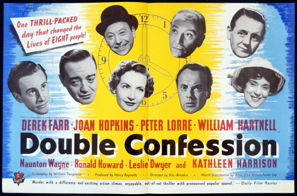 DOUBLE CONFESSION Rare Film Posters