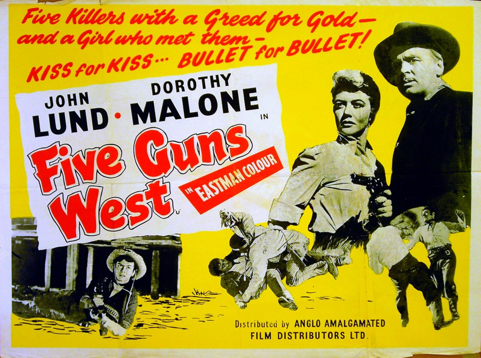 FIVE GUNS WEST | Rare Film Posters