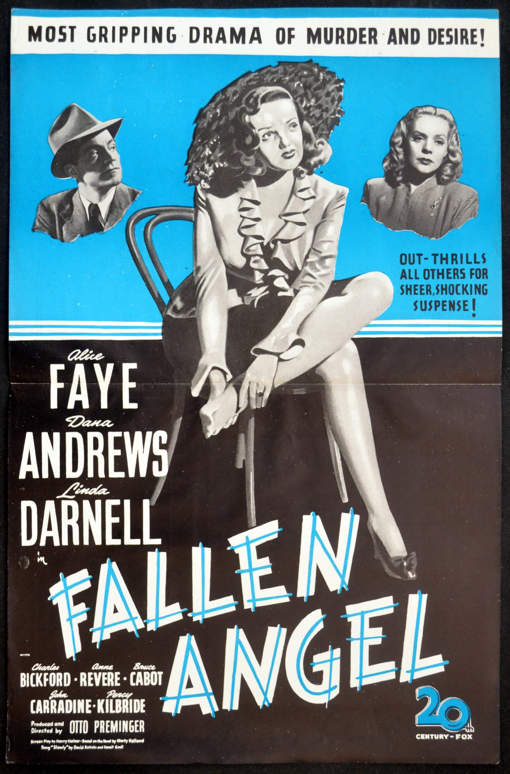 FALLEN ANGEL Rare Film Posters