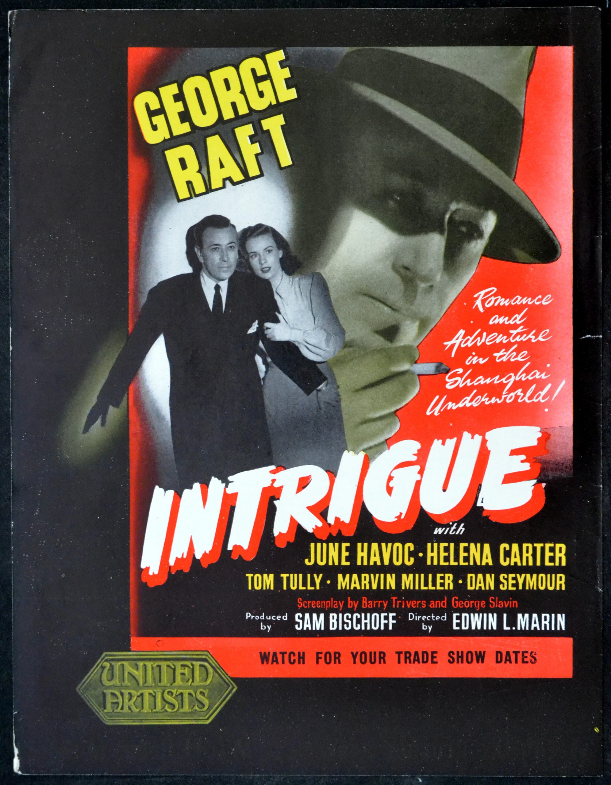INTRIGUE Rare Film Posters