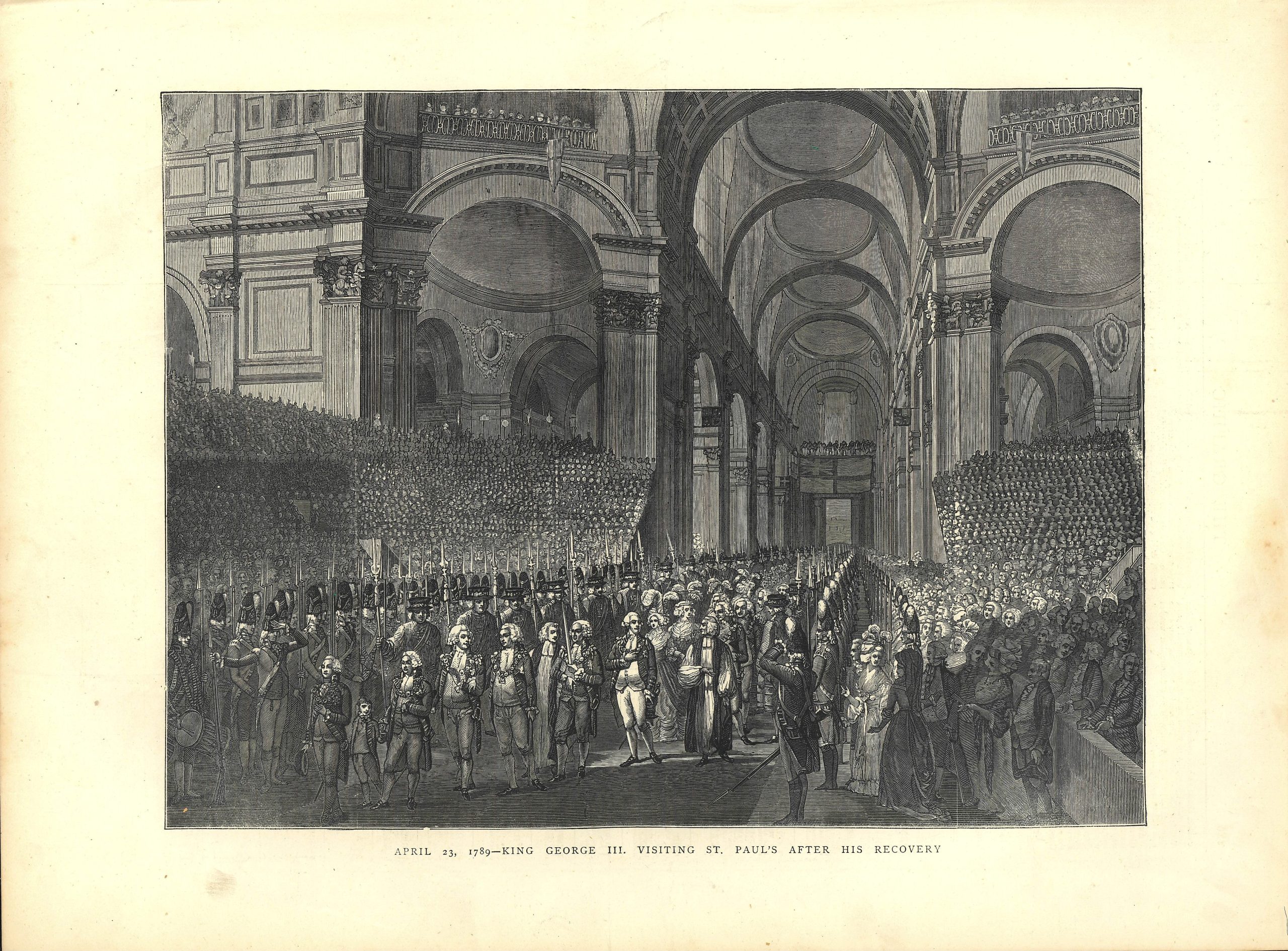 APRIL 23, 1789 - KING GEORGE III VISITING ST. PAUL’S - Image 2