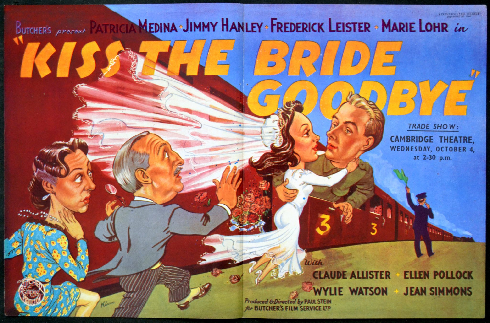 KISS THE BRIDE GOODBYE Rare Film Posters