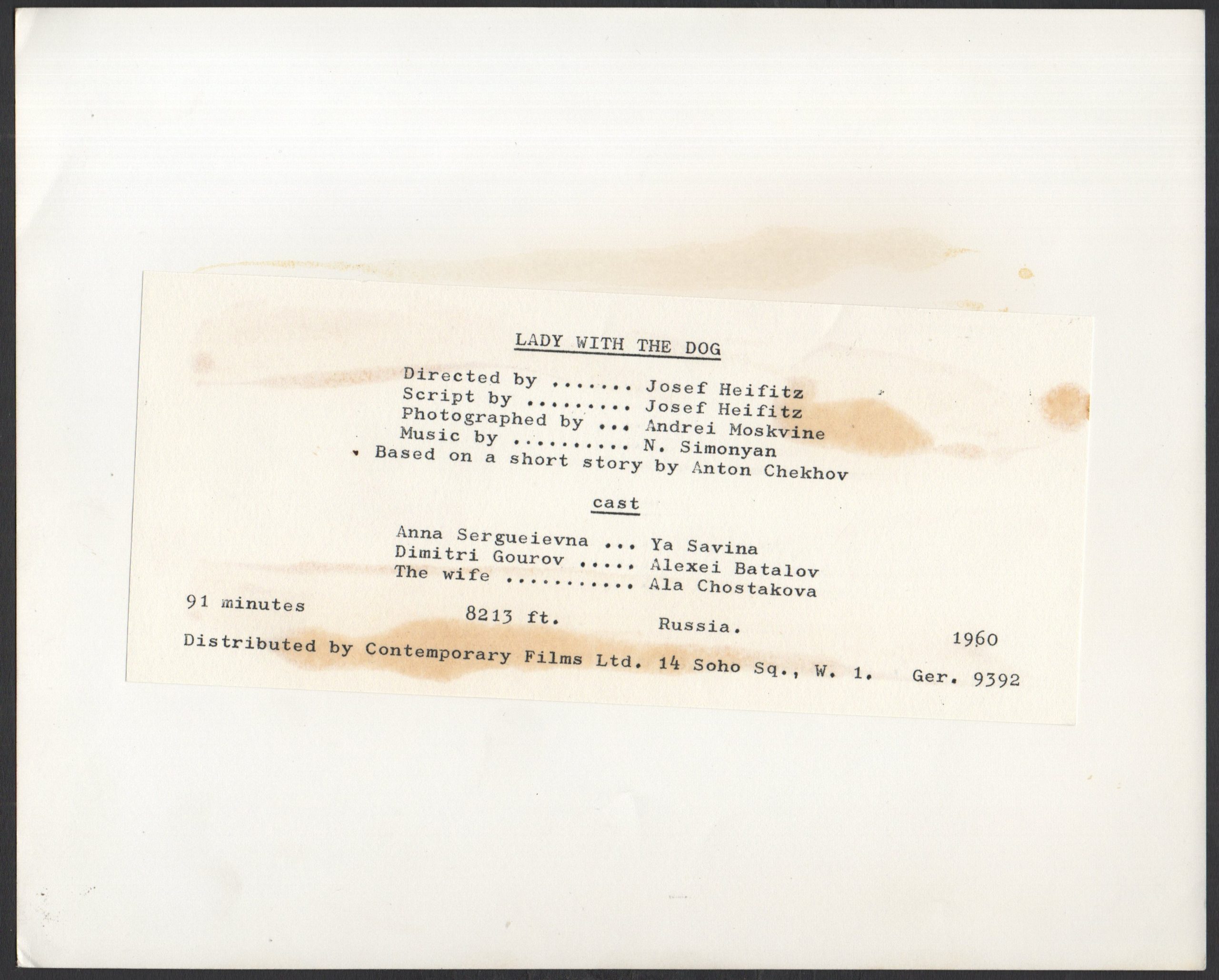 LADY WITH THE LITTLE DOG - Image 2