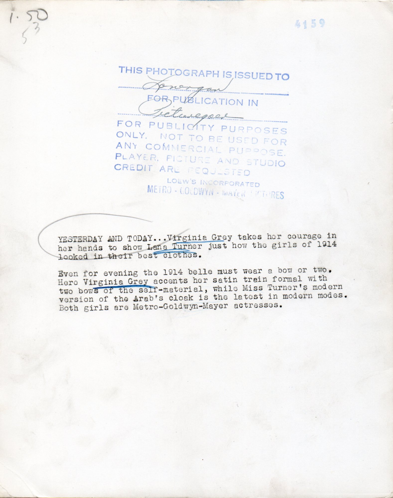 LANA TURNER & VIRGINIA GREY - Image 2