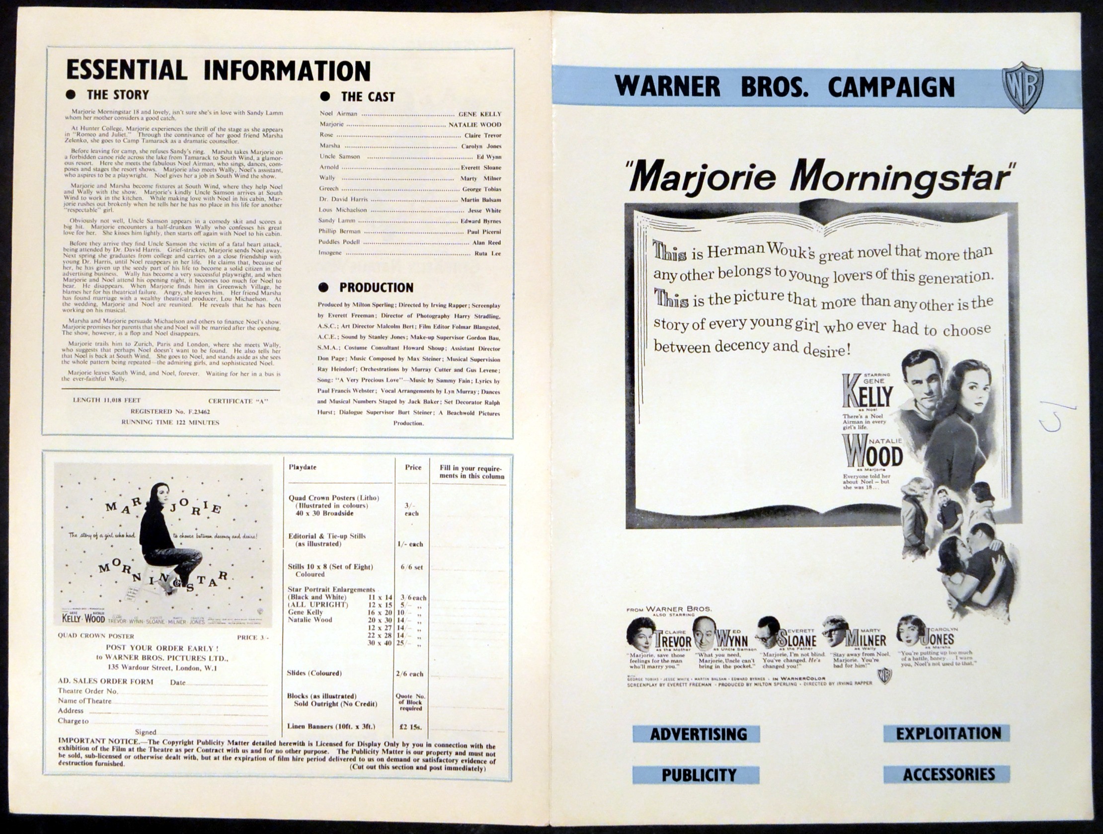 MARJORIE MORNINGSTAR