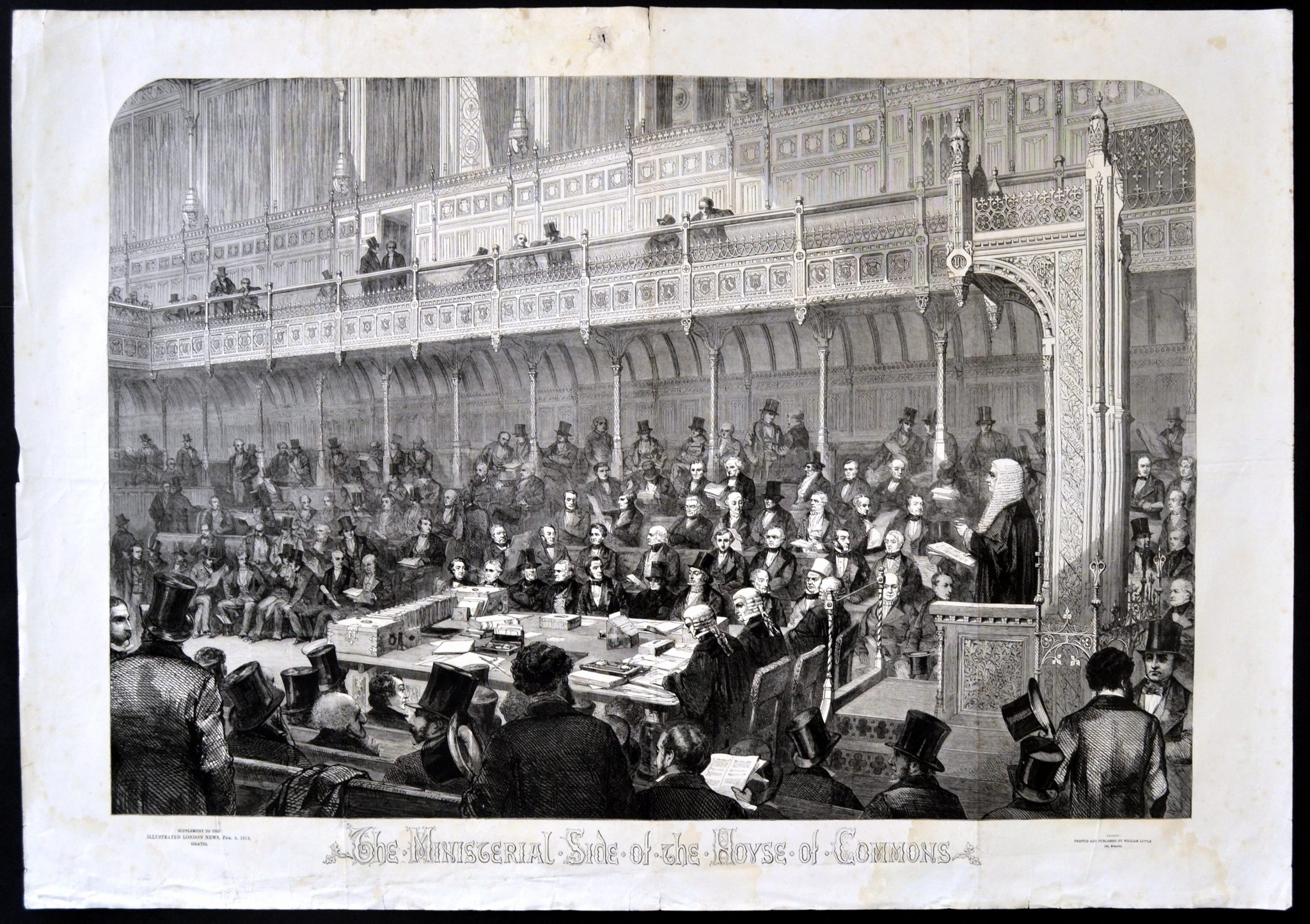 MINISTERIAL SIDE OF THE HOUSE OF COMMONS Rare Film Posters