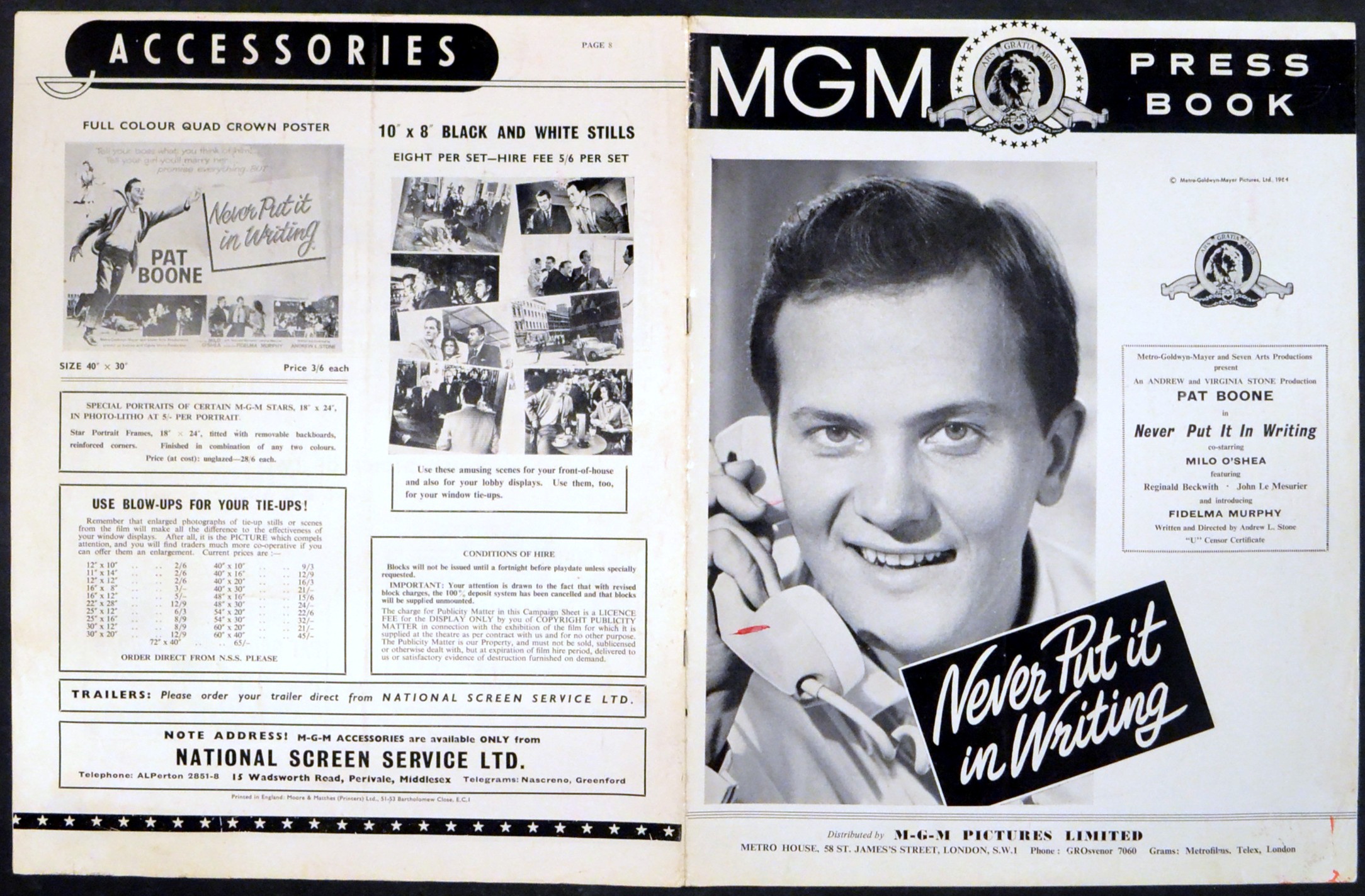 NEVER PUT IT IN WRITING