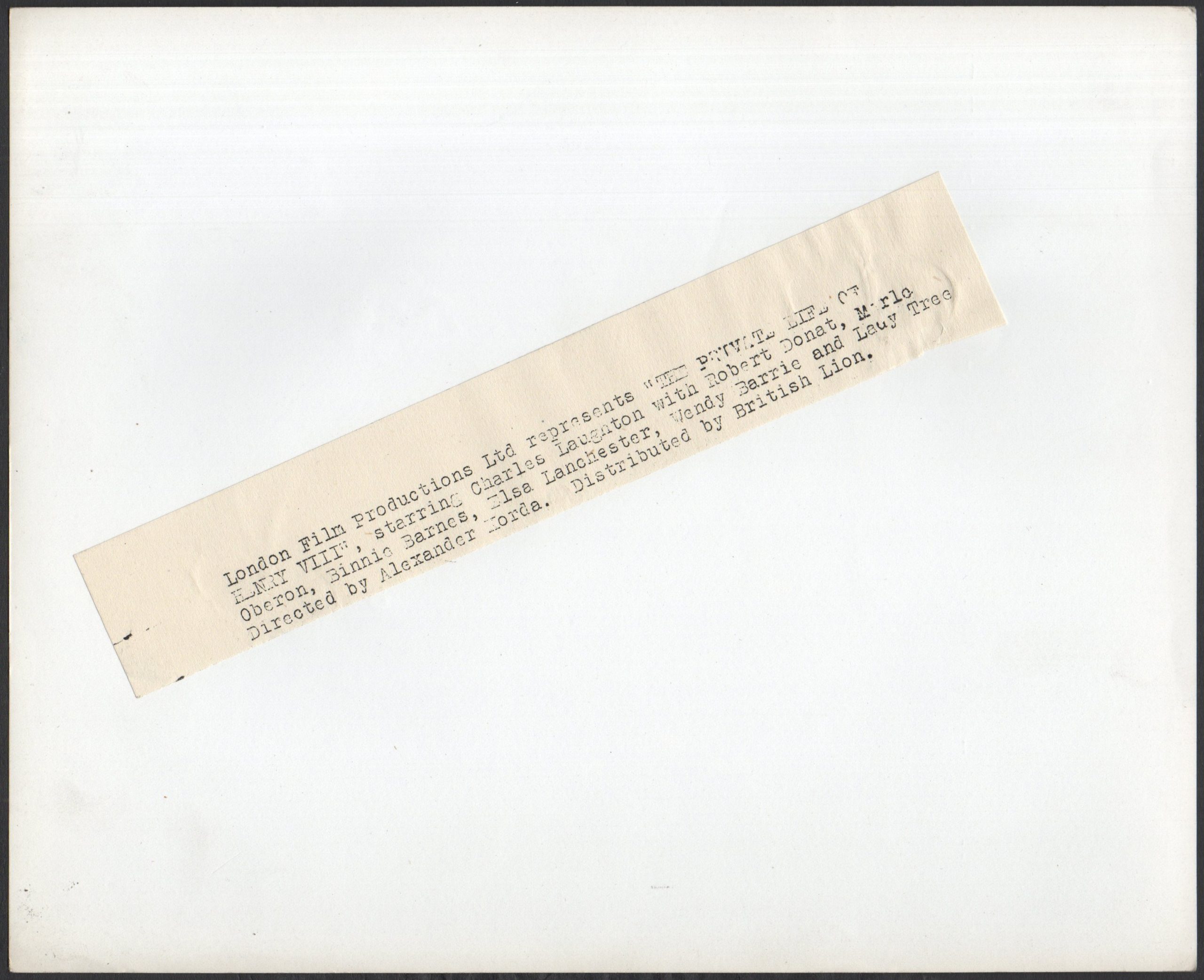 PRIVATE LIFE OF HENRY VIII - Image 2