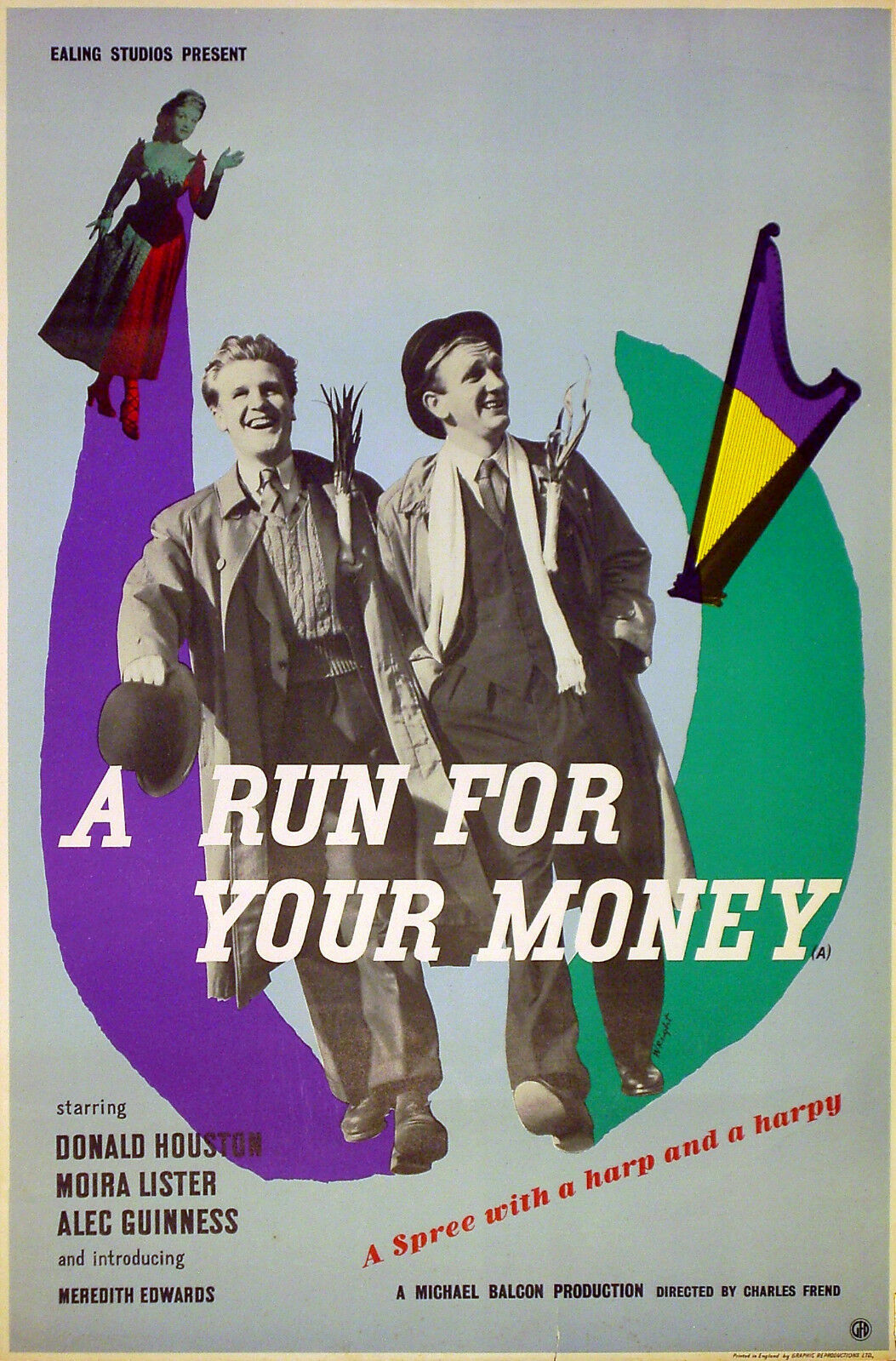 A RUN FOR YOUR MONEY British Double Crown Film Poster