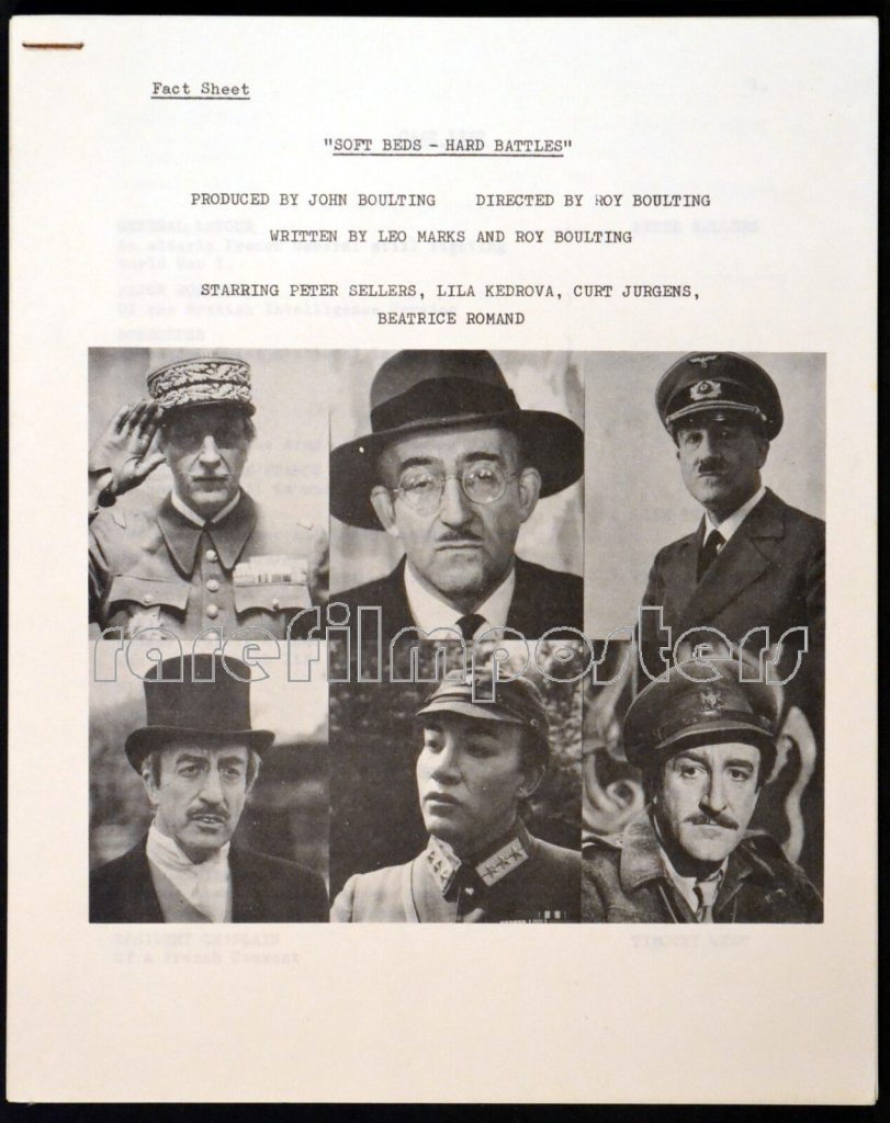 SOFT BEDS HARD BATTLES Rare Film Posters