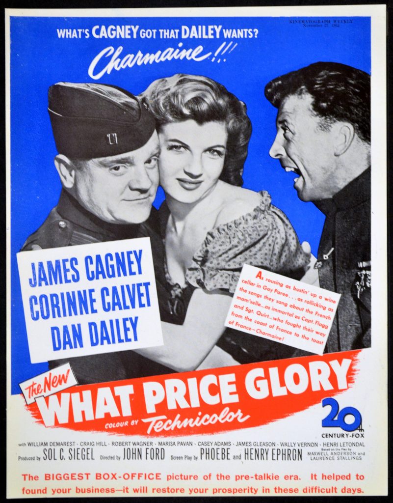 WHAT PRICE GLORY Rare Film Posters